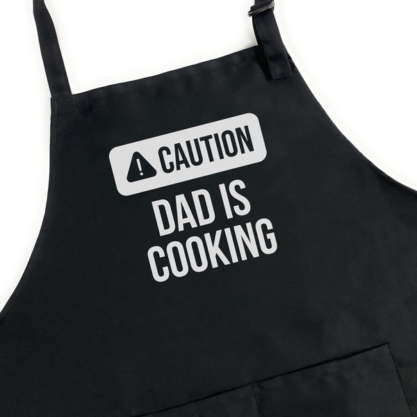 Caution Dad is Cooking Apron