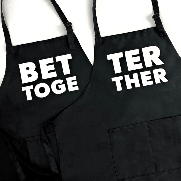 Better Together Couples Aprons